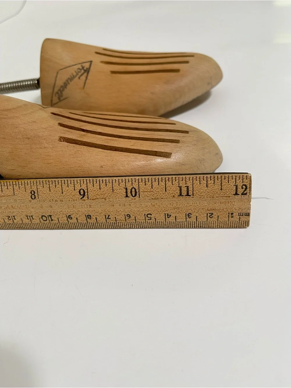 Vintage Formwell Natural Wood Adjustable Shoe Trees Foldable W Germany Small 10